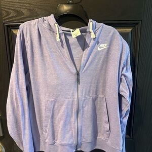 Nike Lavender Hoodie with Drawstrings